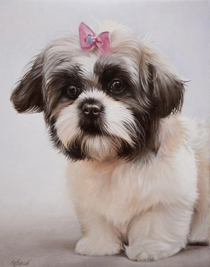 Oil portrait of Molly by Nicholas Beall