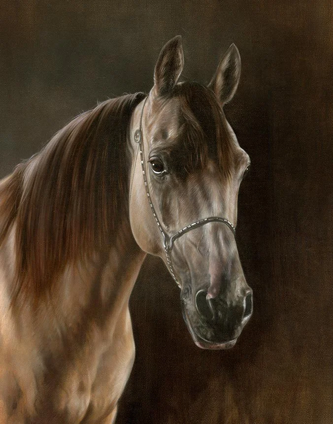Remy the horse, Classic oil painting by Nicholas Beall