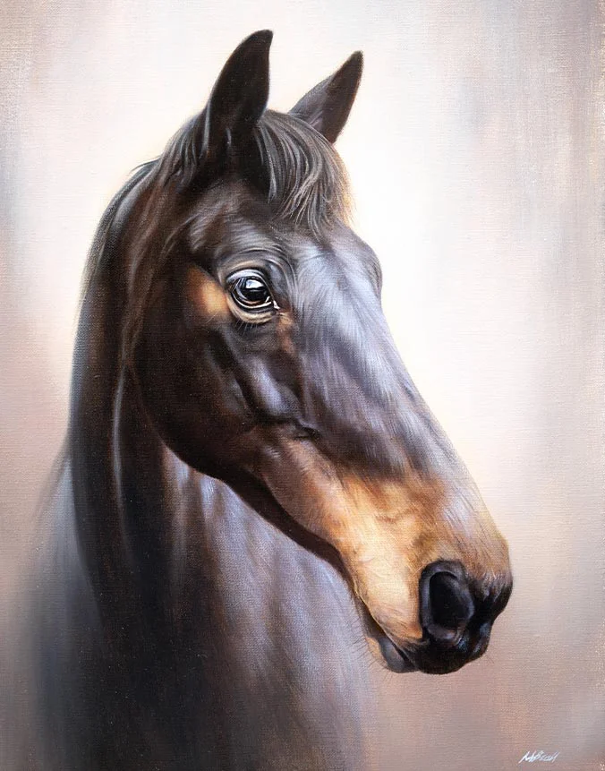 Horse portrait wedding gift by Nicholas Beall