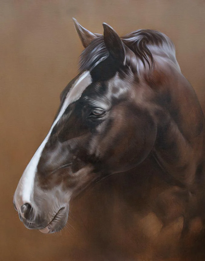 large horse oil painting 